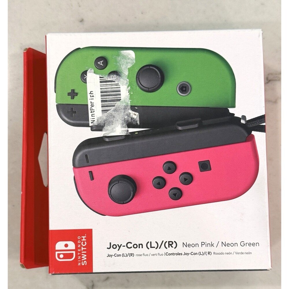 BRAND NEW SEALED Nintendo Switch Joy-Con Controller Pair - Neon Pink/Neon Green